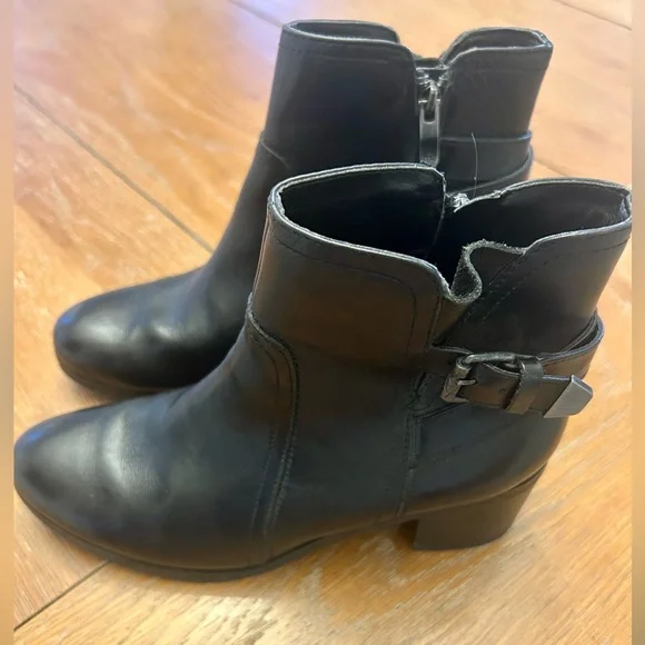 Bussla York Leather Moto Ankle Boots - Picture 3 of 6